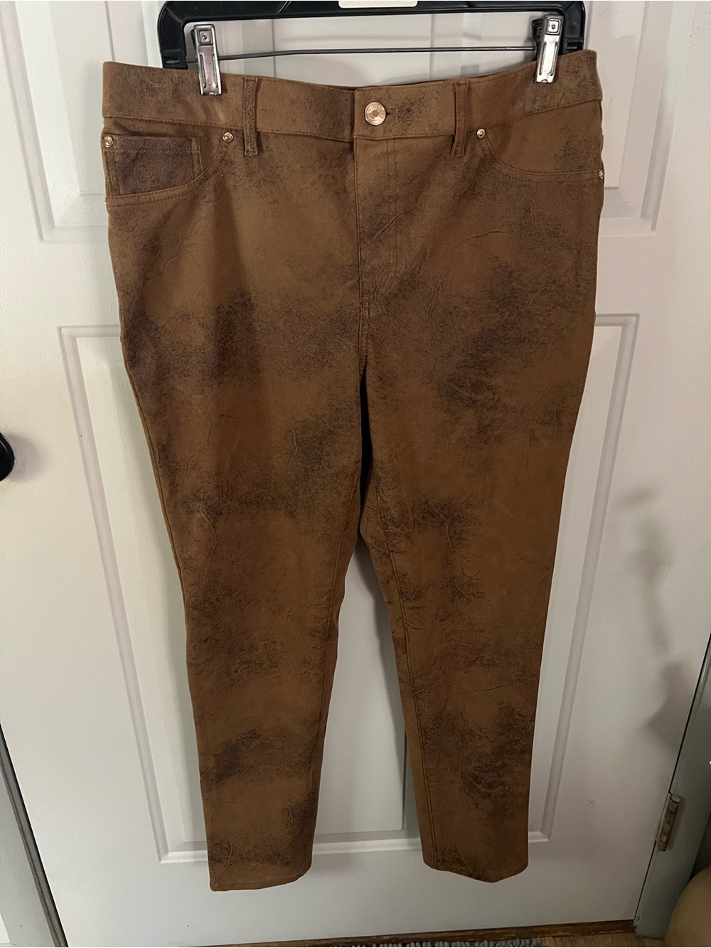 Chico's Brown Straight-Leg Ponte Pants